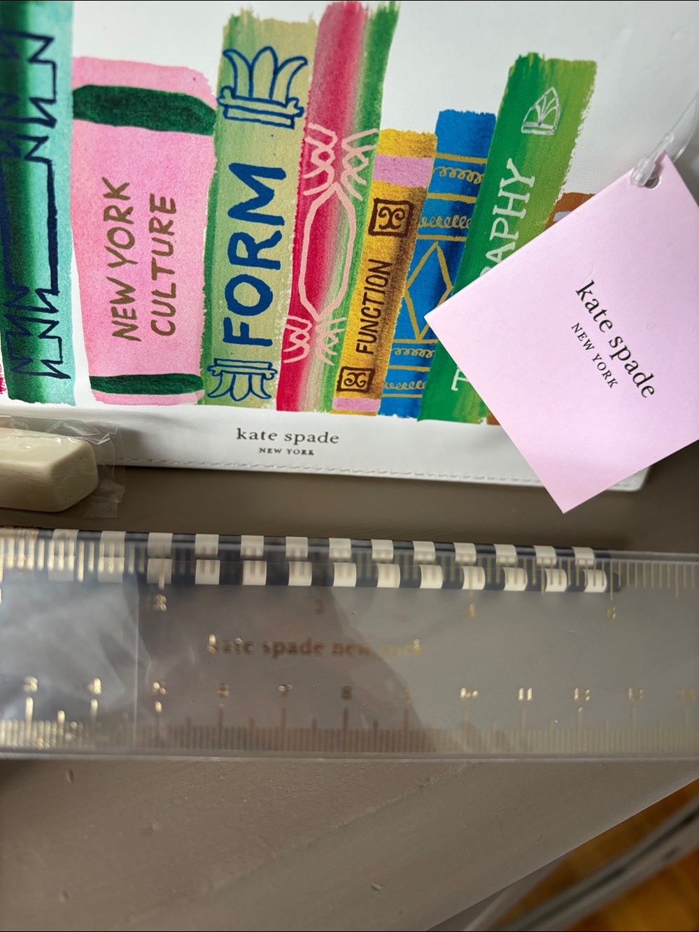 NWT Kate Spade Book Pencil Bag - Picture 9 of 13